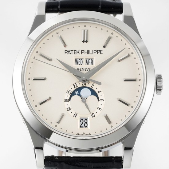 Patek Philippe - Annual Cal. Moonphase Ref.5396 38mm SS/LE Wht/Stk PPF A324