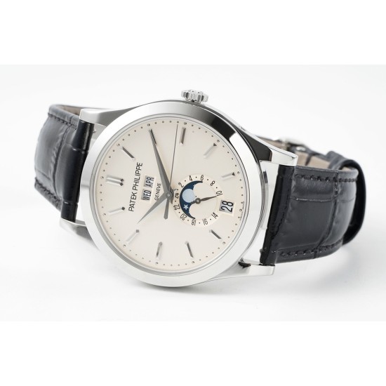 Patek Philippe - Annual Cal. Moonphase Ref.5396 38mm SS/LE Wht/Stk PPF A324