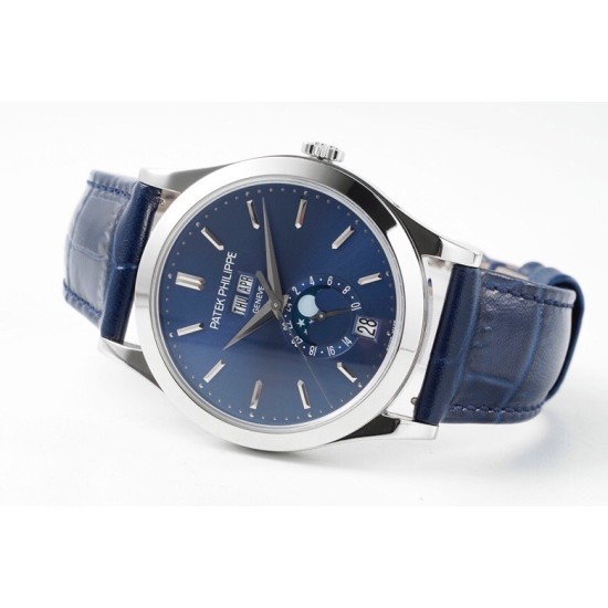 Patek Philippe - Annual Cal. Moonphase Ref.5396 38mm SS/LE Blue/Stk PPF A324