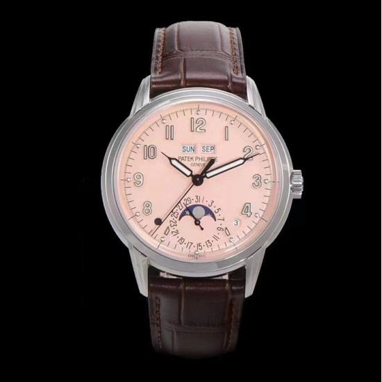 Patek Philippe - Annual Cal. Moonphase Ref.5320G-001 40mm SS/LE Pink/Num GRF A324