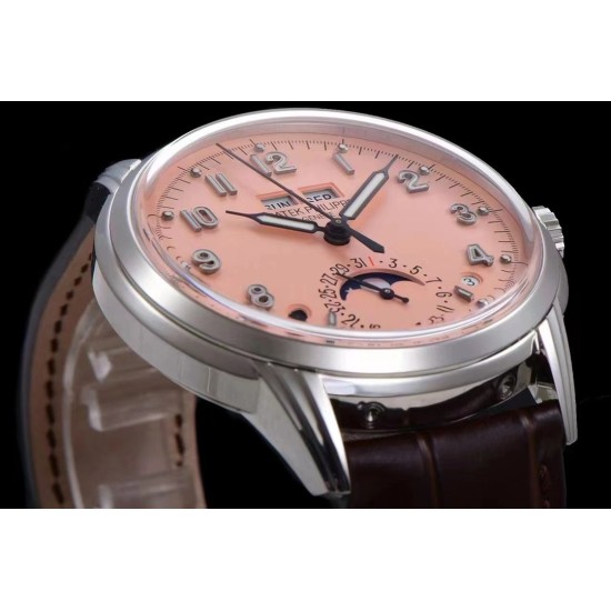 Patek Philippe - Annual Cal. Moonphase Ref.5320G-001 40mm SS/LE Pink/Num GRF A324