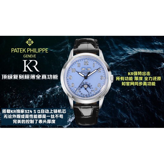 Patek Philippe - Annual Cal. Moonphase Ref.5320G-001 40mm SS/LE Blue/Num KRF A324