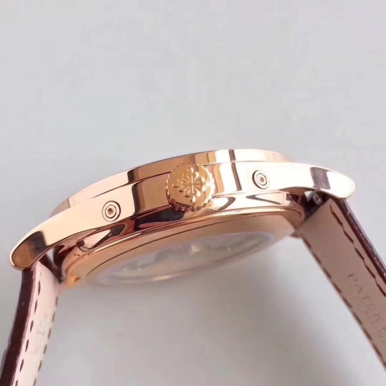 Patek Philippe - Annual Cal. Moonphase Ref.5396 38mm RG/LE Wht/Stk KMF A324