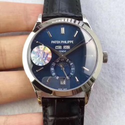 Patek Philippe - Annual Cal. Moonphase Ref.5396 38mm SS/LE Blue/Num KMF A324