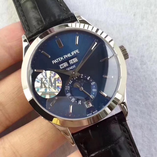 Patek Philippe - Annual Cal. Moonphase Ref.5396 38mm SS/LE Blue/Num KMF A324