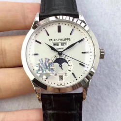 Patek Philippe - Annual Cal. Moonphase Ref.5396 38mm SS/LE White/Stk KMF A324
