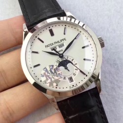 Patek Philippe - Annual Cal. Moonphase Ref.5396 38mm SS/LE White/Stk KMF A324