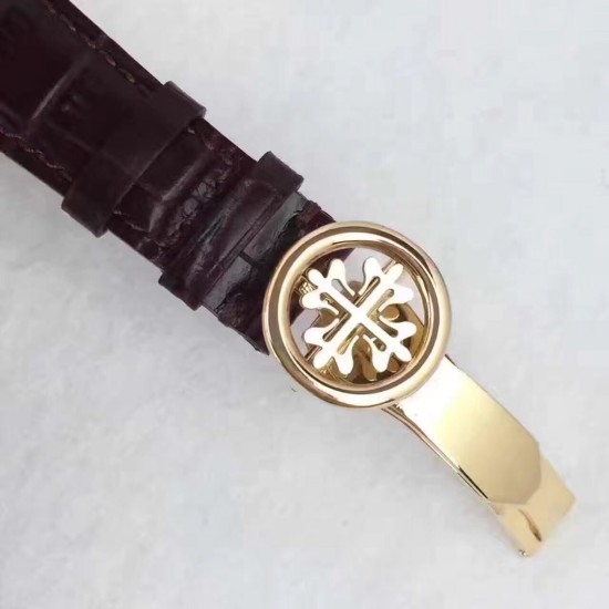 Patek Philippe - Annual Calendar Moonphase 5396 38.5mm YG/LE White Dial KMF A324