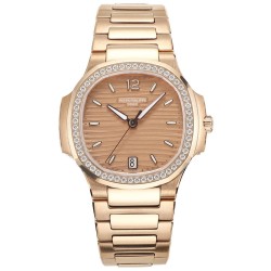 Patek Philippe - Nautilus 7118 35mm Dia RG/RG Rose Gold Dial MSF A324