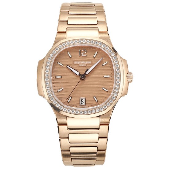 Patek Philippe - Nautilus 7118 35mm Dia RG/RG Rose Gold Dial MSF A324