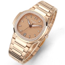Patek Philippe - Nautilus 7118 35mm Dia RG/RG Rose Gold Dial MSF A324