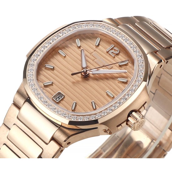 Patek Philippe - Nautilus 7118 35mm Dia RG/RG Rose Gold Dial MSF A324