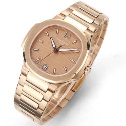 Patek Philippe - Nautilus 7118 35mm RG/RG Rose Gold Dial MSF A324