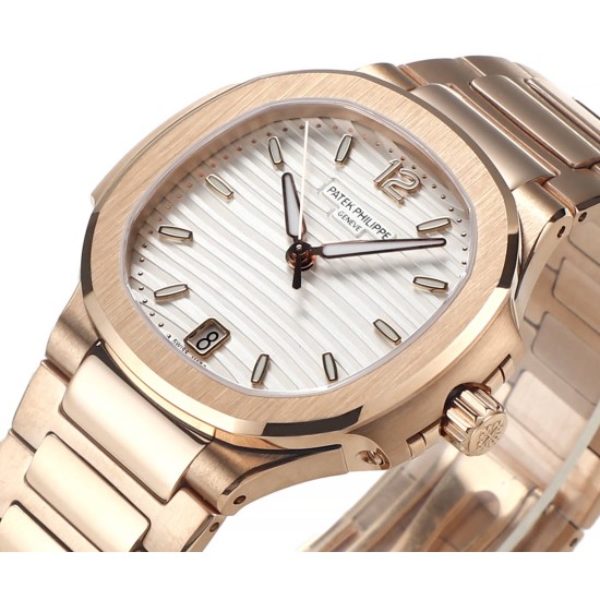 Patek Philippe - Nautilus 7118 35mm RG/RG White Dial MSF A324