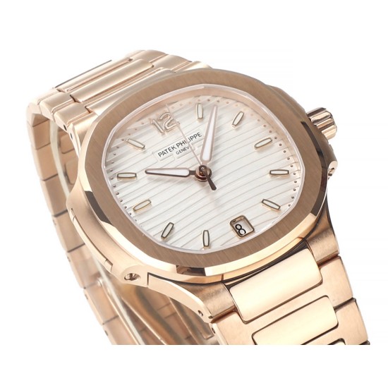 Patek Philippe - Nautilus 7118 35mm RG/RG White Dial MSF A324