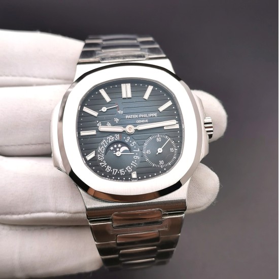 Patek Philippe - Nautilus 40mm 5712 SS/SS Blue/Stk PPF A240 1:1 Super Clone