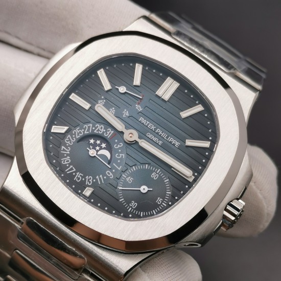 Patek Philippe - Nautilus 40mm 5712 SS/SS Blue/Stk PPF A240 1:1 Super Clone