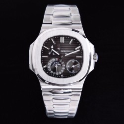 Patek Philippe - Nautilus 40mm 5712 SS/SS Black/Stk GRF A240