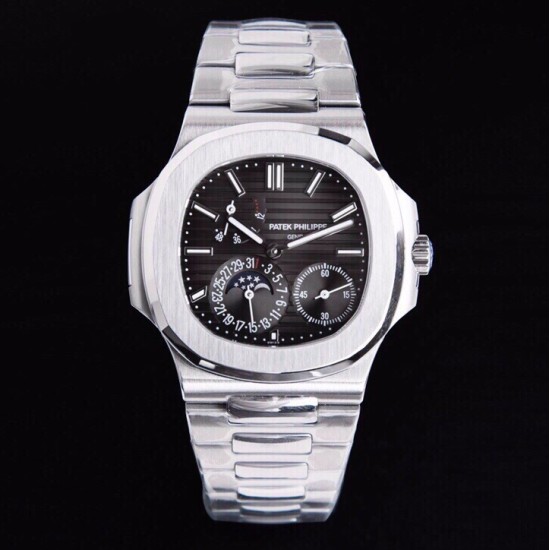 Patek Philippe - Nautilus 40mm 5712 SS/SS Black/Stk GRF A240