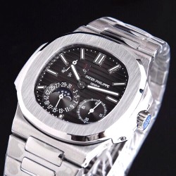 Patek Philippe - Nautilus 40mm 5712 SS/SS Black/Stk GRF A240