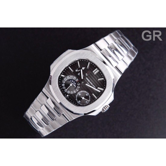 Patek Philippe - Nautilus 40mm 5712 SS/SS Black/Stk GRF A240