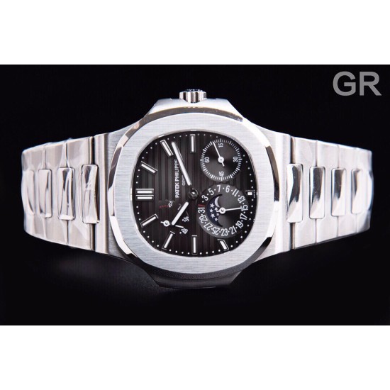 Patek Philippe - Nautilus 40mm 5712 SS/SS Black/Stk GRF A240