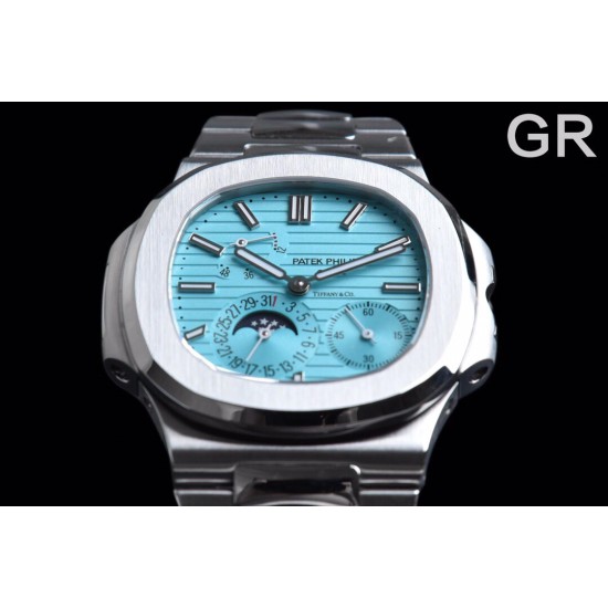 Patek Philippe - Nautilus 40mm 5712 SS/SS Ice Blue/Stk GRF A240
