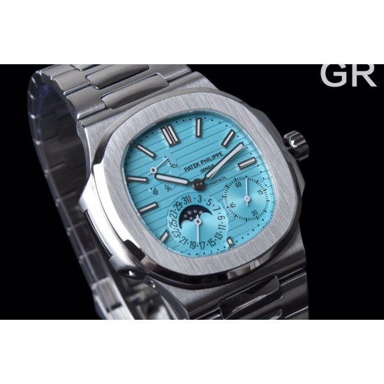 Patek Philippe - Nautilus 40mm 5712 SS/SS Ice Blue/Stk GRF A240