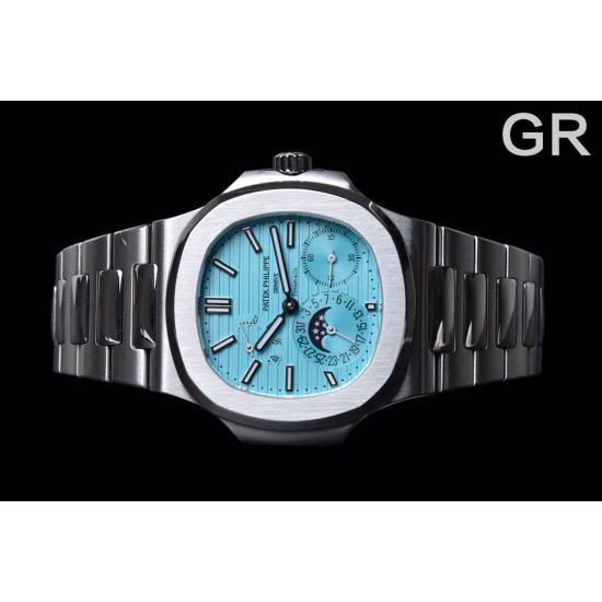 Patek Philippe - Nautilus 40mm 5712 SS/SS Ice Blue/Stk GRF A240
