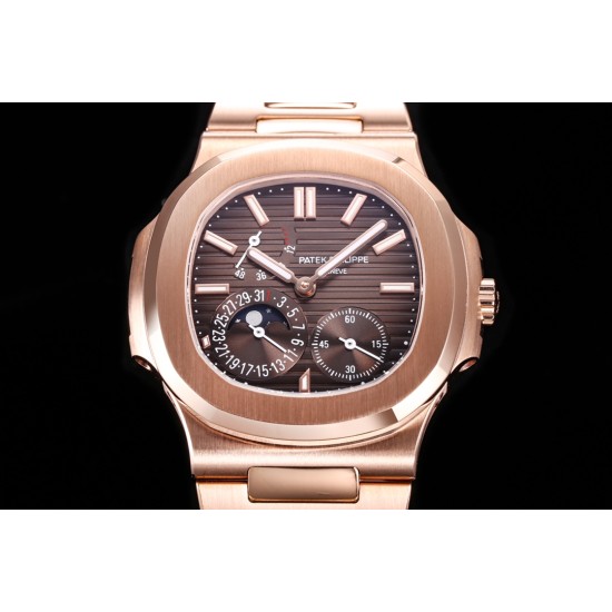 Patek Philippe - Nautilus 40mm 5712 RG/RG Brown/Stk 3KF A240