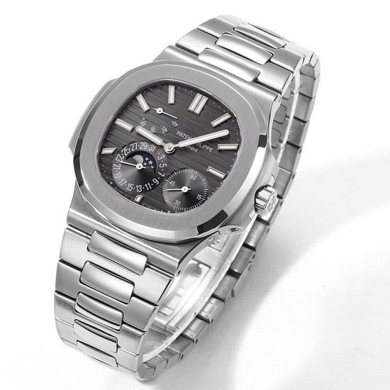 Patek Philippe - Nautilus 40mm 5712 SS/SS Black/Stk GRF A240