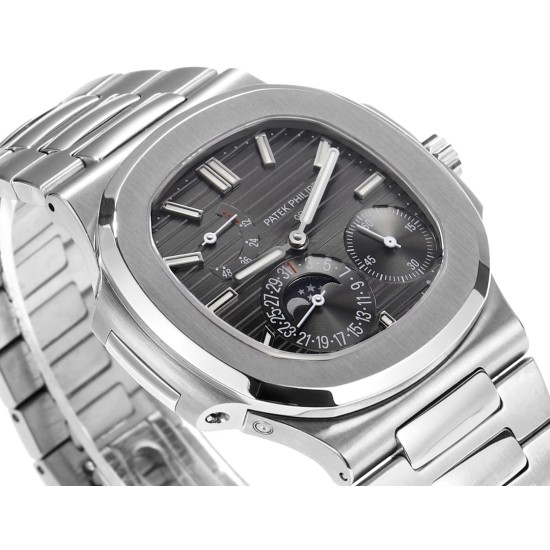Patek Philippe - Nautilus 40mm 5712 SS/SS Black/Stk GRF A240