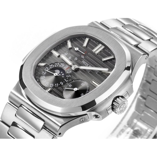 Patek Philippe - Nautilus 40mm 5712 SS/SS Black/Stk GRF A240