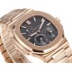 Patek Philippe - Nautilus 40mm 5712 RG/RG Black/Stk GRF A240