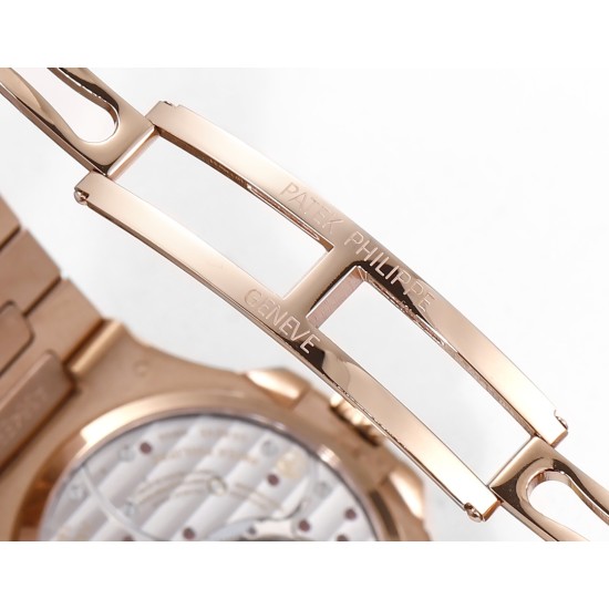 Patek Philippe - Nautilus 40mm 5712 RG/RG Black/Stk GRF A240