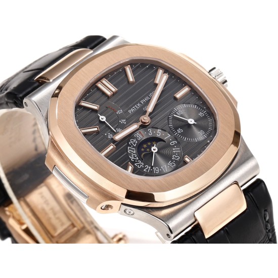 Patek Philippe - Nautilus 40mm 5712 SS/LE Black/Stk GRF A240
