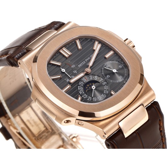 Patek Philippe - Nautilus 40mm 5712 RG/LE Black/Stk GRF A240