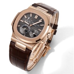 Patek Philippe - Nautilus 40mm 5712 RG/LE Black/Stk GRF A240