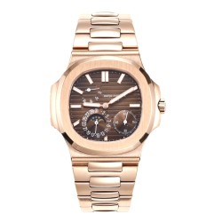 Patek Philippe - Nautilus 40mm 5712 RG/RG Brown/Stk GRF A240