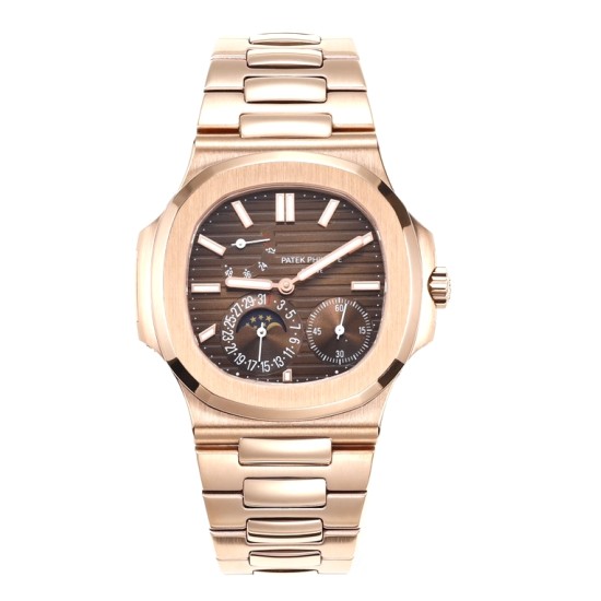Patek Philippe - Nautilus 40mm 5712 RG/RG Brown/Stk GRF A240