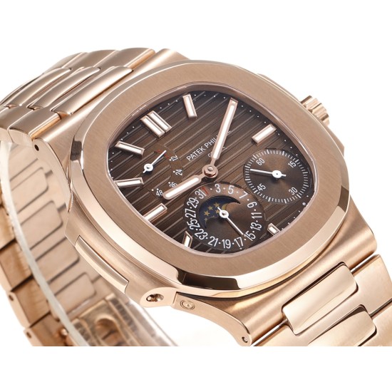 Patek Philippe - Nautilus 40mm 5712 RG/RG Brown/Stk GRF A240
