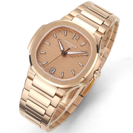Patek Philippe - Nautilus 7118 35mm RG/RG Rose Gold Dial MSF A324