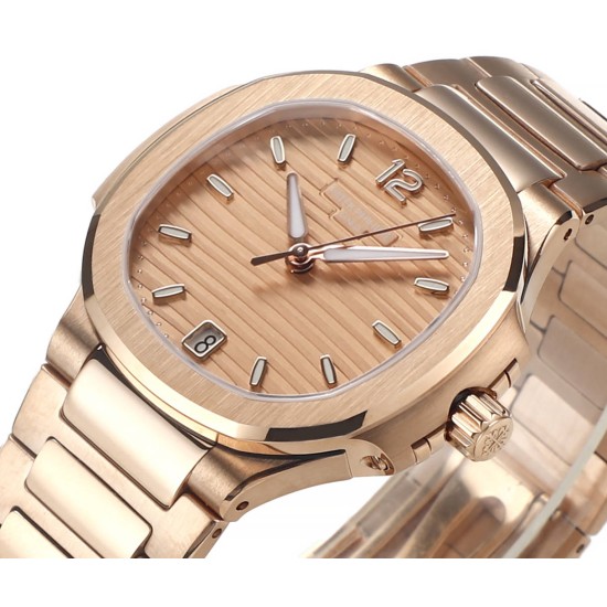Patek Philippe - Nautilus 7118 35mm RG/RG Rose Gold Dial MSF A324