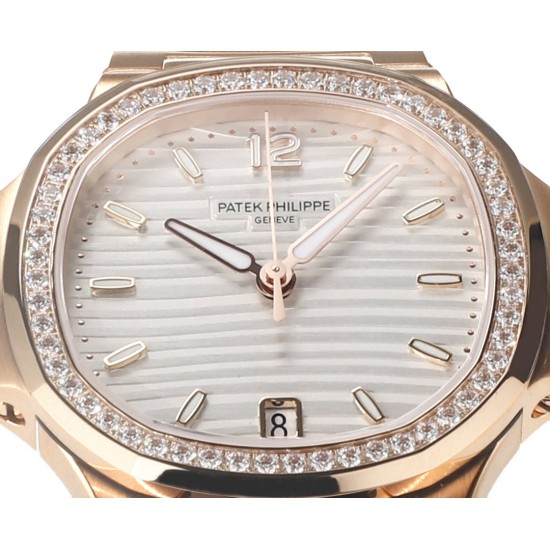 Patek Philippe - Nautilus 7118 35mm Dia RG/RG White Dial MSF A324