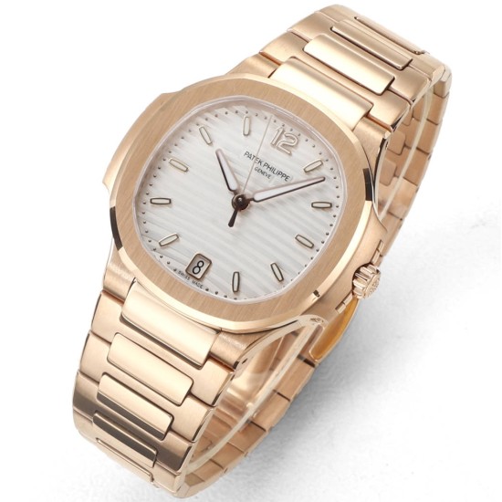 Patek Philippe - Nautilus 7118 35mm RG/RG White Dial MSF A324