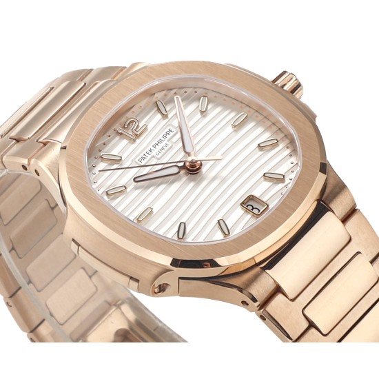 Patek Philippe - Nautilus 7118 35mm RG/RG White Dial MSF A324