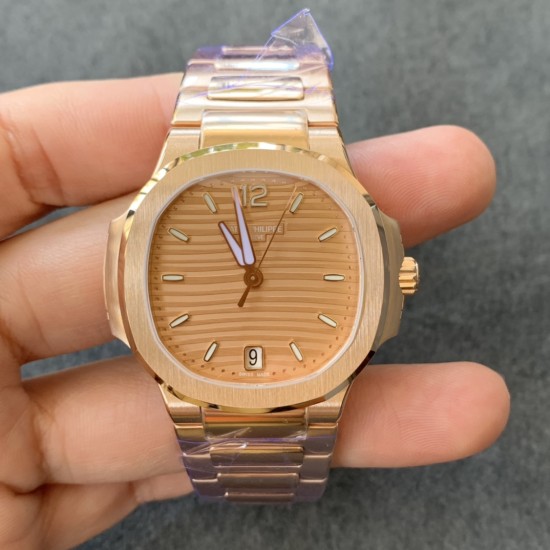 Patek Philippe - Nautilus 7118 35mm RG/RG Rose Gold Dial MSF A324
