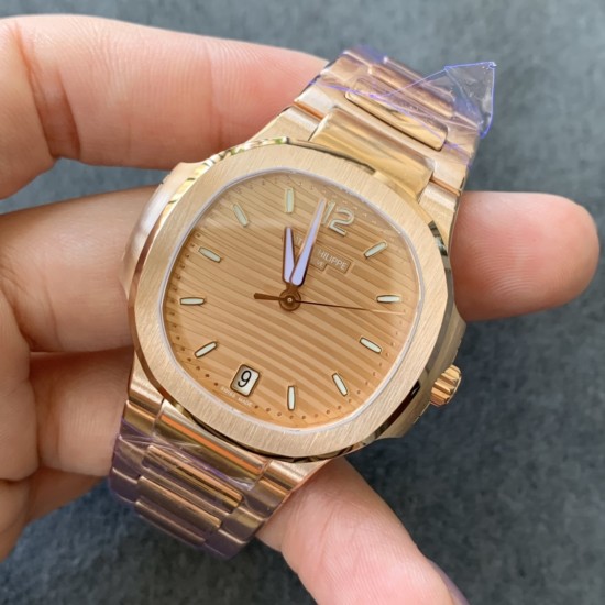 Patek Philippe - Nautilus 7118 35mm RG/RG Rose Gold Dial MSF A324