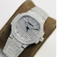 Patek Philippe - Nautilus 7118 35mm Full Diamonds Platinum SS/SS Diamonds Dial GRF A324