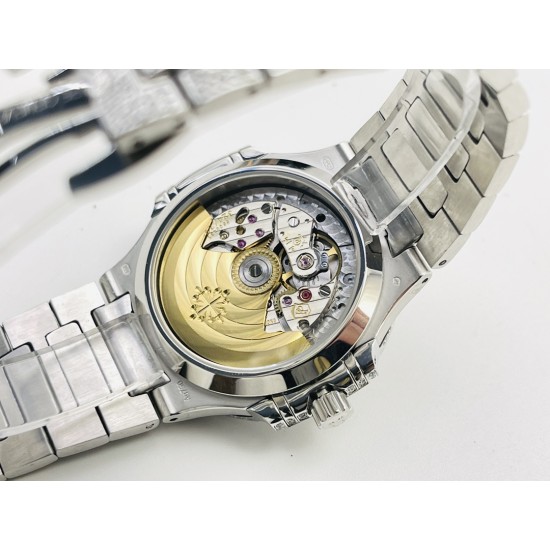 Patek Philippe - Nautilus 7118 35mm Full Diamonds Platinum SS/SS Diamonds Dial GRF A324